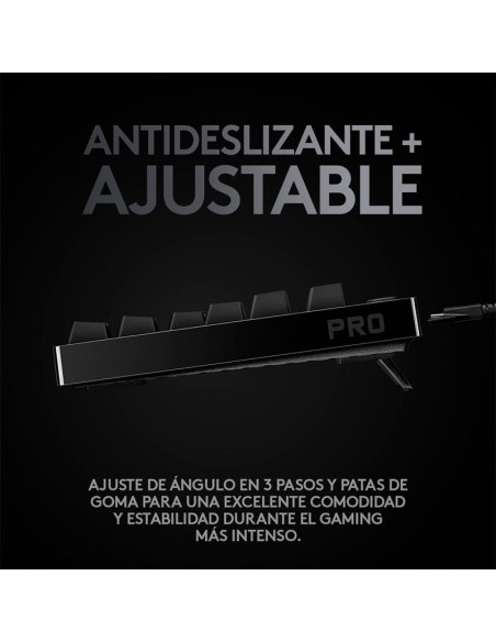 TECLADO GAMER LOGITECH PRO RGB (920-009388) SWITCH GX BLUE CLICKY | LED-RGB