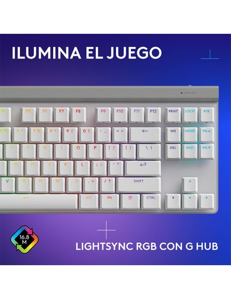 TECLADO LOGITECH G515 TKL ( 920-012869 ) WHITE | GL TACTILE | LED-RGB