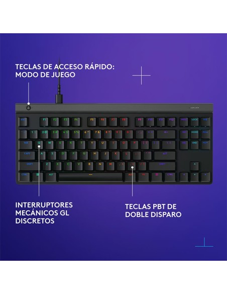 TECLADO LOGITECH G515 TKL ( 920-012868 ) BLACK | GL TACTILE | LED-RGB