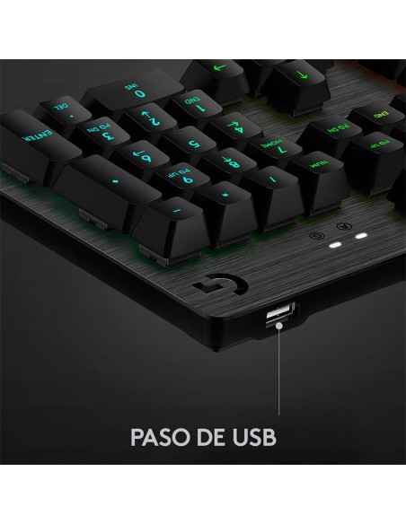 TECLADO GAMER LOGITECH G513 CARBON ( 920-009322 ) SWITCH GX BROWN TACTILE | LED-RGB