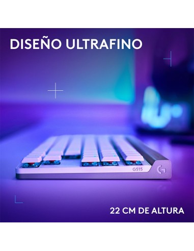 TECLADO LOGITECH G515 WHITE LIGHTSPEED TKL (...