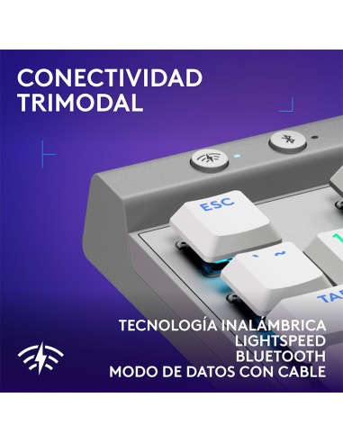 TECLADO LOGITECH G515 WHITE LIGHTSPEED TKL (...