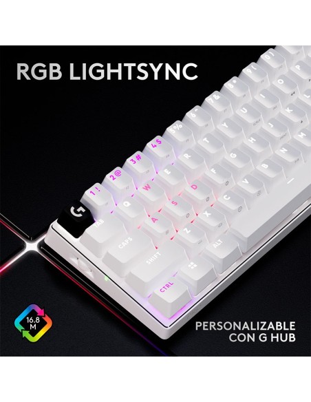 TECLADO LOGITECH PRO X 60 LIGHTSPEED ( 920-011921 ) WIRELESS | GX OPTICAL TACTILE | LED-RGB