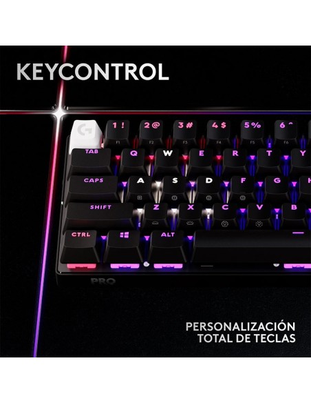 TECLADO LOGITECH G PRO X 60 LIGHTSPEED BLACK ( 920-011902) WIRELESS | GX OPTICAL TACTILE | LED-RGB