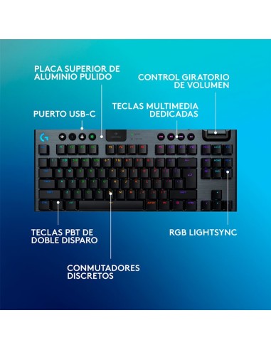TECLADO GAMER LOGITECH G915 X LIGHTSPEED TKL (...