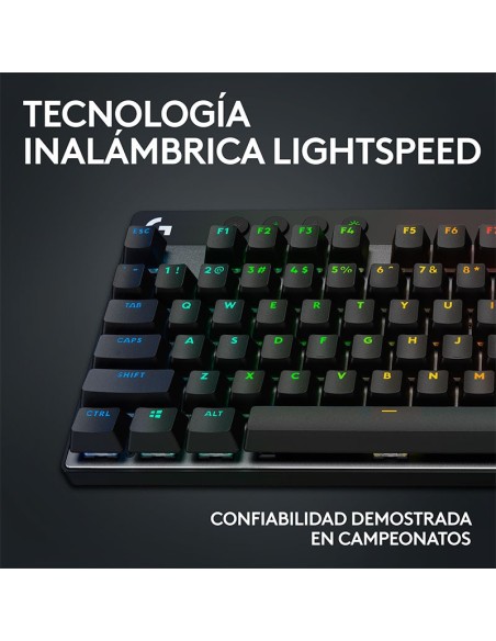 TECLADO LOGITECH PRO X TKL LIGHTSPEED ( 920-012127 ) GAMING WIRELESS | GX BROWN TACTILE | LED-RGB