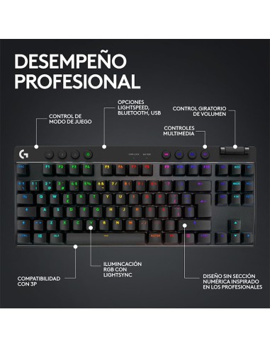 TECLADO LOGITECH PRO X TKL LIGHTSPEED (...