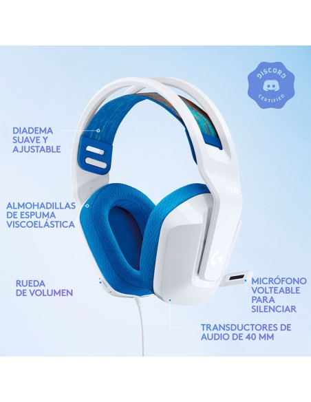AUDIFONO GAMER LOGITECH G335 ( 981-001017 ) MULTI-PLATAFORMA | WHITE