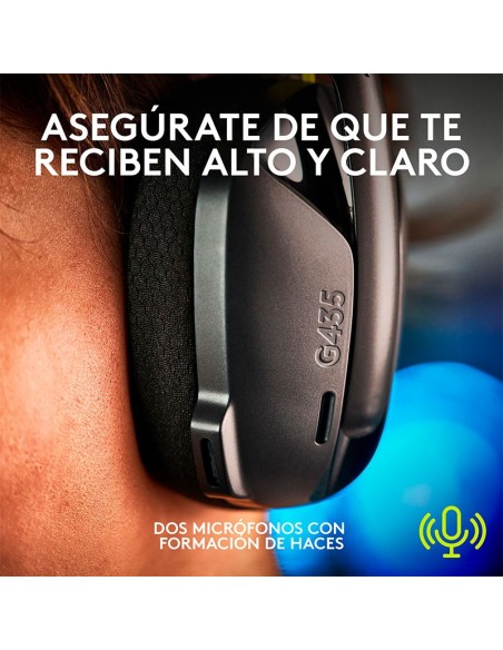 AUDIFONO GAMER LOGITECH G435 LIGHTSPEED ( 981-001049 ) WIRELESS - BT | BLACK