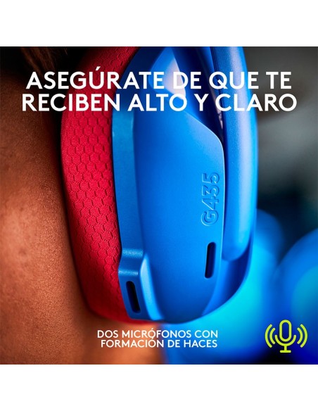 AUDIFONO GAMER LOGITECH G435 LIGHTSPEED ( 981-001061 ) WIRELESS - BT | BLUE/LILA