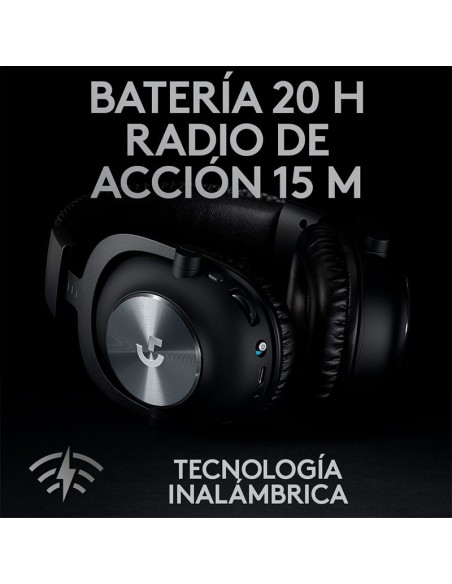 AUDIFONO LOGITECH G PRO X BLACK LIGHTSPEED WIRELESS (981-000906)