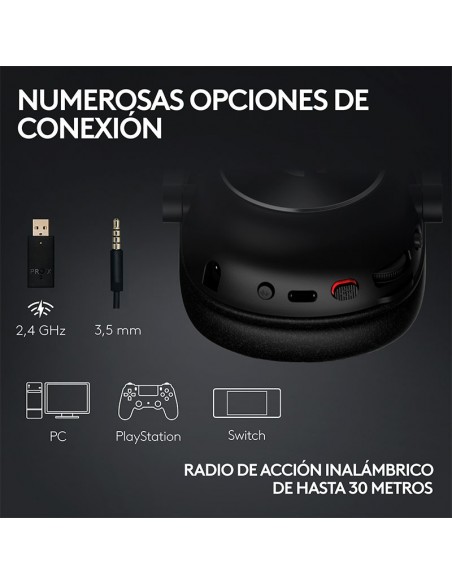 AUDIFONO LOGITECH G PRO X 2 LIGHTSPEED WIRELESS (981-001268)BLANCO |BT|3.5MM