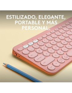 TECLADO LOGITECH PEBBLE KEYS 2 ROSE K380S ( 920-011785 )... 2