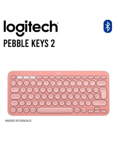 TECLADO LOGITECH PEBBLE KEYS 2 ROSE K380S ( 920-011785 )...