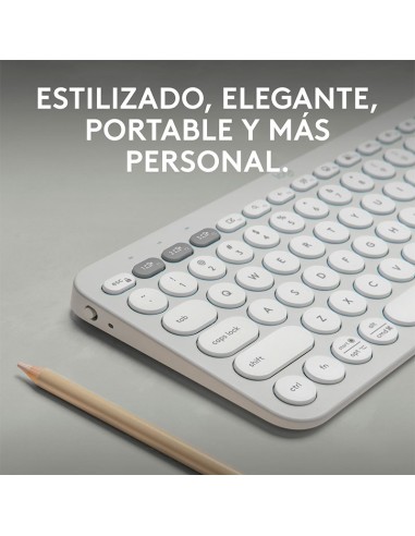 TECLADO LOGITECH PEBBLE KEYS 2 K380S WHITE (...