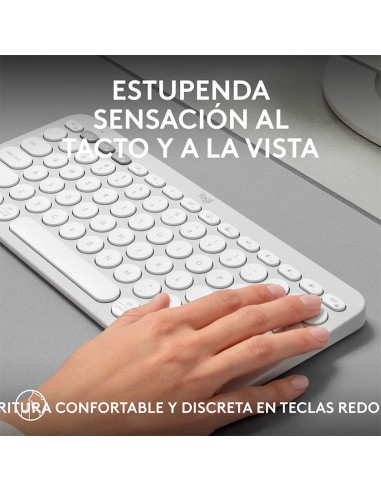 TECLADO LOGITECH PEBBLE KEYS 2 K380S WHITE (...