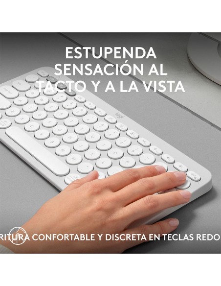 TECLADO LOGITECH PEBBLE KEYS 2 K380S WHITE ( 920-011784 ) WIRELESS| BLUETOOTH