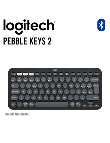 TECLADO LOGITECH PEBBLE KEYS 2 K380S GRAPHITE ( 920-011783 ) WIRELESS| BLUETOOTH