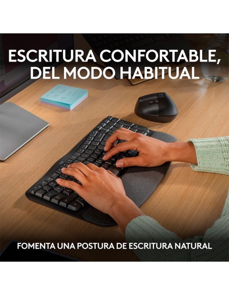 TECLADO LOGITECH ERGO WAVE KEYS ( 920-012278 ) BLUETOOTH/WIRELESS | GRAPHITE