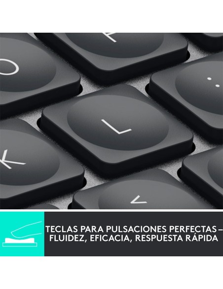 TECLADO LOGITECH MX KEYS MINI MULTI DEVICE GRAPHITE SP (920-010476) BLUETOOTH