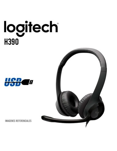 AUDIFONO LOGITECH H390 | USB | NOISE CANCELLING (981-000014)