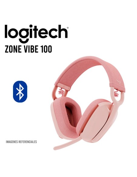 AUDIFONO LOGITECH ZONE VIBE 100 ( 981-001223 ) BLUETOOTH | ROSE