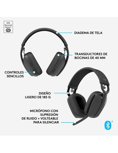 AUDIFONO LOGITECH ZONE VIBE 100 ( 981-001214 )...