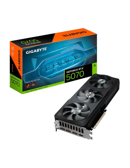 TARJETA DE VIDEO GIGABYTE GEFORCE RTX 5070 12GB GDDR7 EAGLE OC SFF ( GV-N5070EAGLE OC-12GD ) 192 BIT