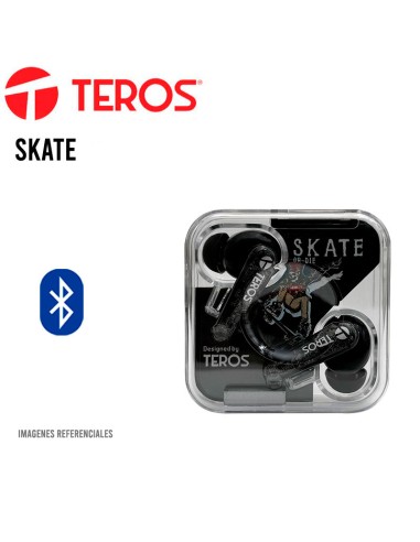 AUDIFONOS TEROS SKATE ( TE-8072N ) NEGRO| TWS |  BT