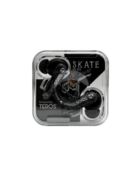 AUDIFONOS TEROS SKATE ( TE-8072N ) NEGRO| TWS |  BT