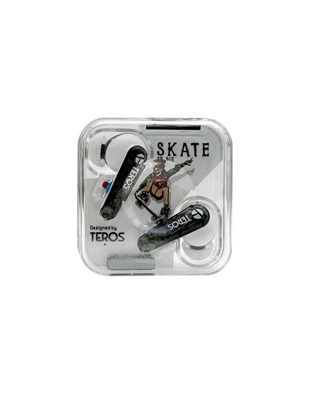 AUDIFONOS TEROS SKATE ( TE-8072N ) WHITE | TWS |  BT