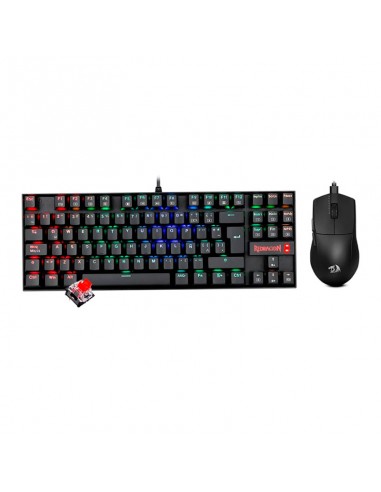 KIT GAMER REDRAGON ESSENTIALS TECLADO+ MOUSE (...