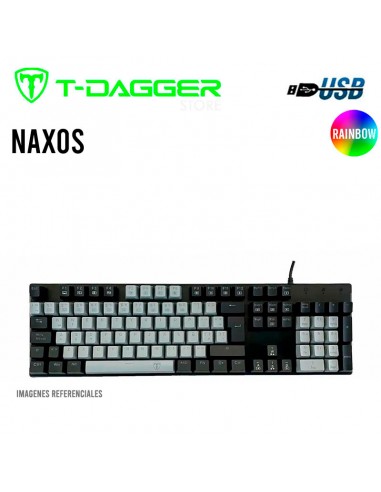 TECLADO T-DAGGER NAXOS RAINBOW