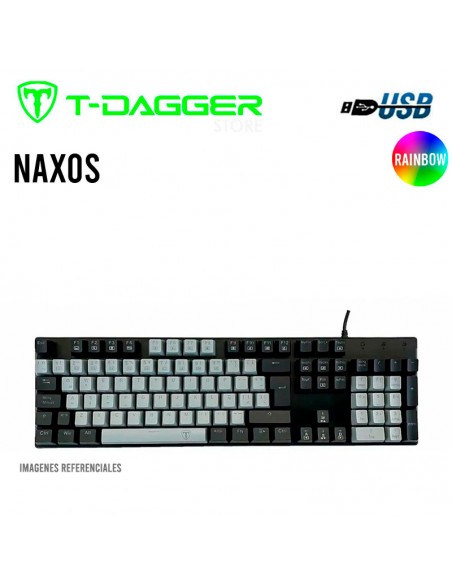 TECLADO T-DAGGER NAXOS RAINBOW TECLADO T-DAGGER NAXOS RAINBOW