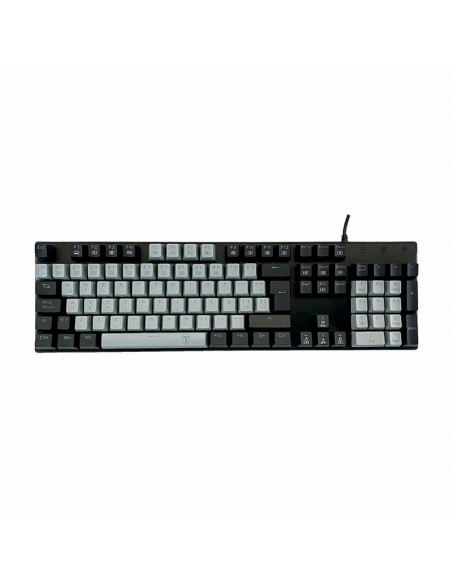 TECLADO GAMER T-DAGGER NAXOS ( T-TGK310GB SP ) GREY/BLACK | SWITCH RED | LED-RAINBOW