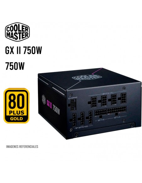 FUENTE DE PODER COOLER MASTER GX II 750W (MPX-7503-AFAG-2BUS) 80 PLUS GOLD FULL MODULAR ATX 3.0