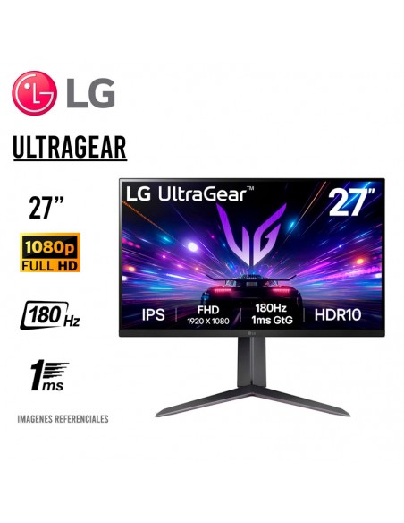 MONITOR GAMER LG 27" ULTRAGEAR ( 27GS65F-B ) PANEL IPS | 180HZ - 1MS | HDMI - DP