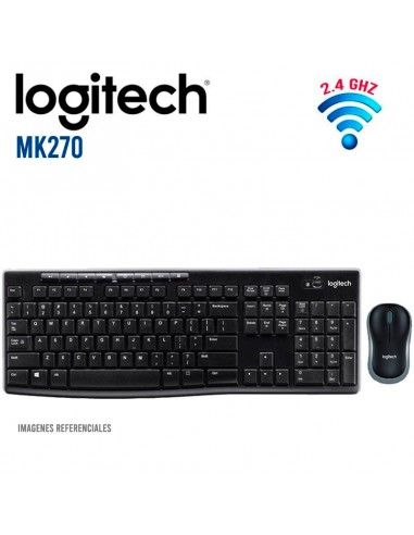 KIT LOGITECH MK270 (920-004432) WIRELESS | TECLADO + MOUSE