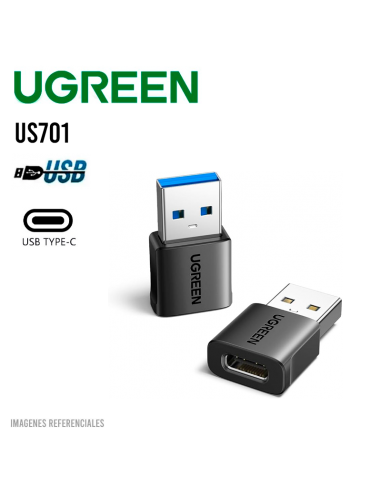 ADAPTADOR OTG UGREEN US701 USB TIPO-C HEMBRA A...