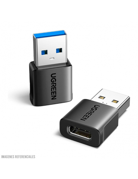 ADAPTADOR OTG UGREEN US701 USB TIPO-C HEMBRA A TIPO-A MACHO PACK 2 (45275)