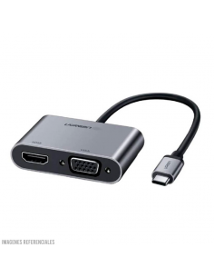 ADAPTADOR UGREEN 4 EN 1 ( CM162 ) USB-C - HDMI - VGA -... 2