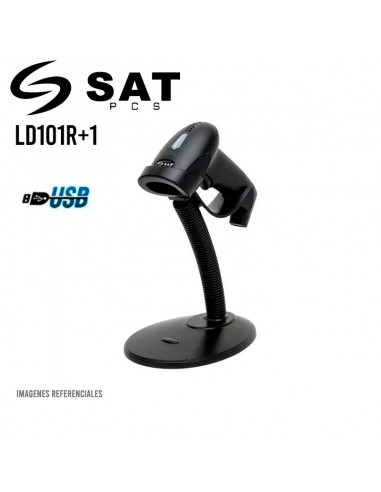 LECTOR DE CODIGO DE BARRAS SAT LD101R+1 1D