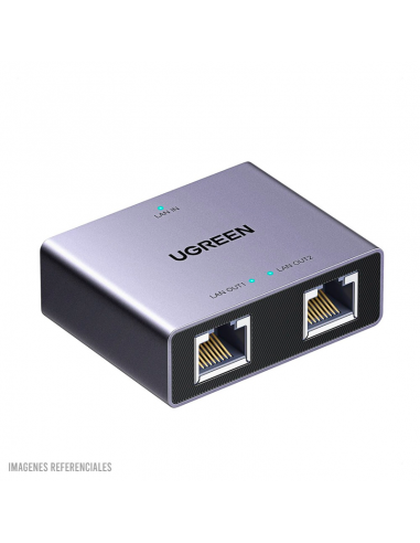 ADAPTADOR UGREEN GIGABIT ETHERNET SPLITTER 1 A...