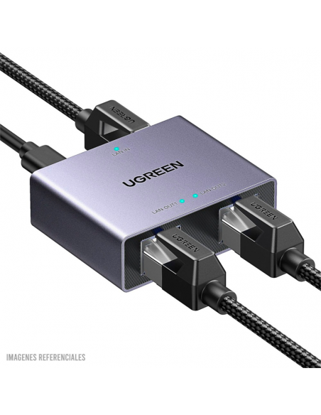 ADAPTADOR UGREEN GIGABIT ETHERNET SPLITTER 1 A 2 (NW301/ 45311)