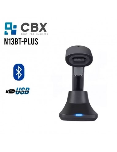 LECTOR DE CODIGO DE BARRA CBX (N13BT-PLUS) IMAGER 2D - INALAMBRICO - BLUETOOTH - USB