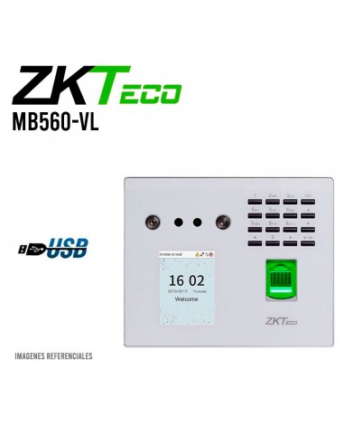 CONTROL DE ASISTENCIA ZKTECO MB560-VL USB - TCP/IP - WIFI
