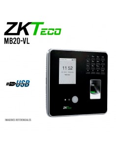 CONTROL DE ASISTENCIA ZKTECO ( MB20-VL ) LAN - TCP/IP - ADMS