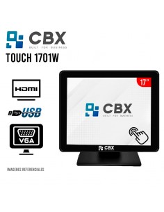 MONITOR CBX TOUCH 1701W 17 PULGADAS |HDMI|VGA|BASE DE METAL