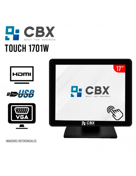 MONITOR CBX TOUCH 1701W 17 PULGADAS |HDMI|VGA|BASE DE METAL
