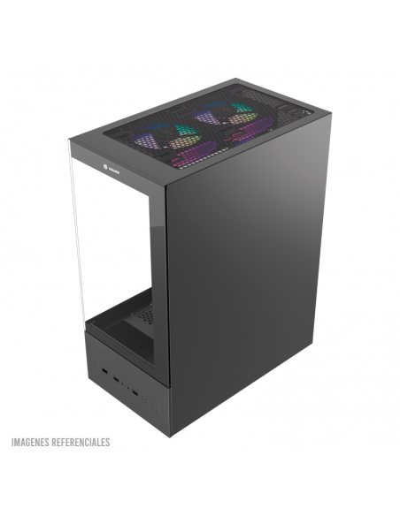 CASE GAMER HALION BUFFALO CR41 ( BUFFALO-CR41 ) PANEL VIDRIO | 500W | 4 LED-ARGB